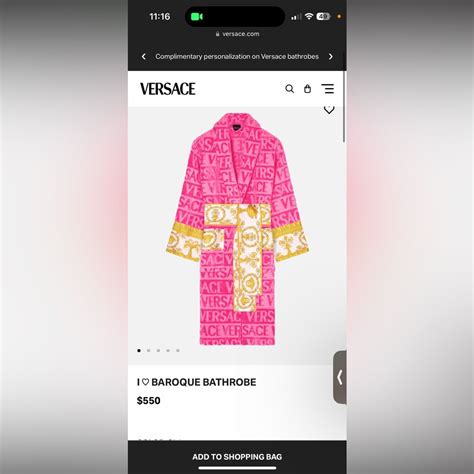 does versace robes run small|versace robe cost.